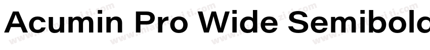 Acumin Pro Wide Semibold字体转换